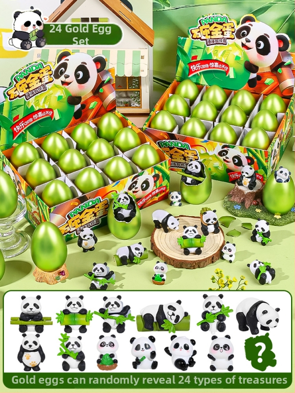 Xin dong Panda Blind Box – Interaktivna plastična igračka s zlatim jajetom, edukativni razvoj, roditeljsko-djeca interakcija, za djecu 7–14 godina