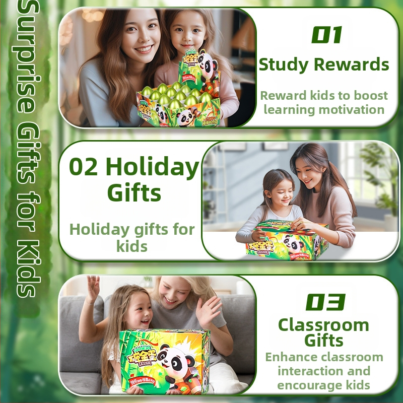 Xin dong Panda Blind Box – Interaktivna plastična igračka s zlatim jajetom, edukativni razvoj, roditeljsko-djeca interakcija, za djecu 7–14 godina