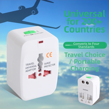 Cow Univerzálny konvertor zásuvky – viacštandardný cestovný adaptér US/EU/UK