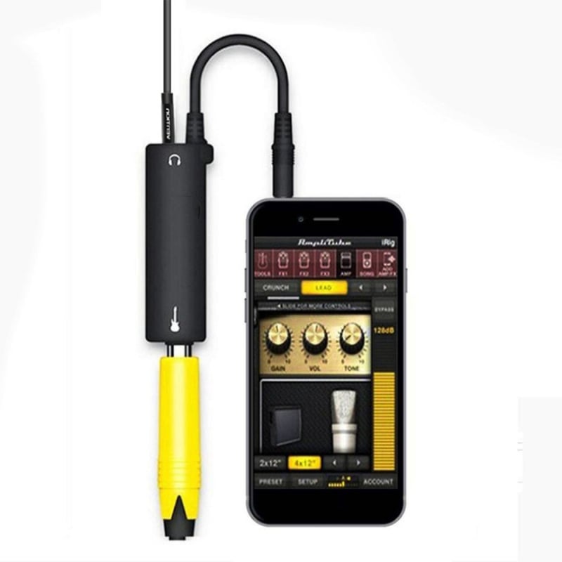 IRIG interfață audio pentru chitară pentru iPhone/iPad – convertor de linie pentru chitară, HUB, cablu 0.2 m, lansare 2022
