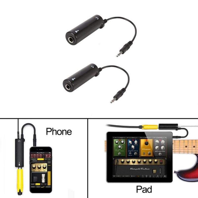IRIG interfață audio pentru chitară pentru iPhone/iPad – convertor de linie pentru chitară, HUB, cablu 0.2 m, lansare 2022
