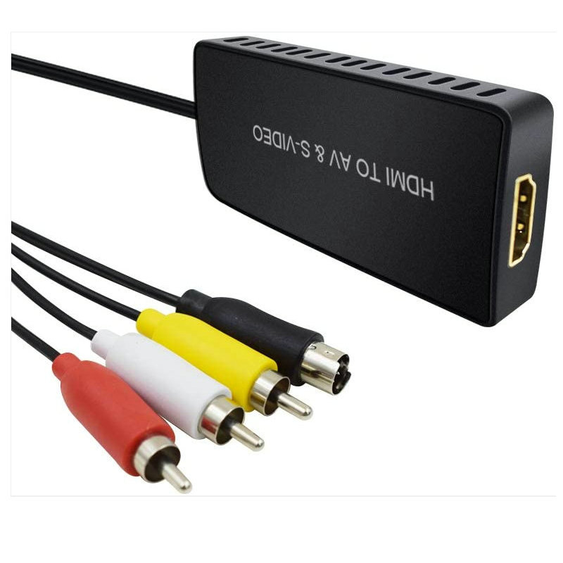 HDMI na AV + S-Video RCA pretvarač, 1080P, podržava upravljanje napajanjem