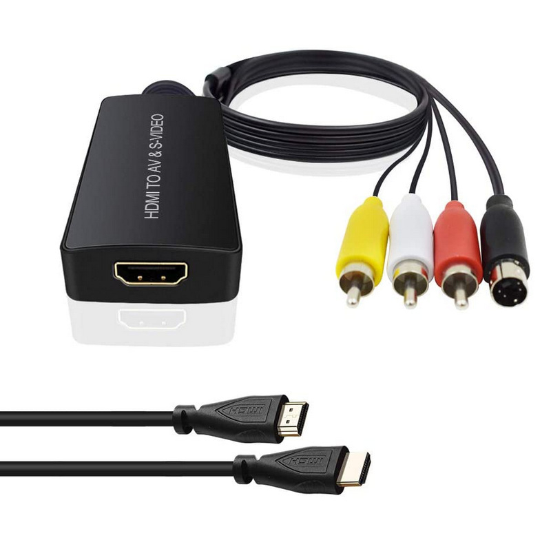 HDMI na AV + S-Video RCA pretvarač, 1080P, podržava upravljanje napajanjem