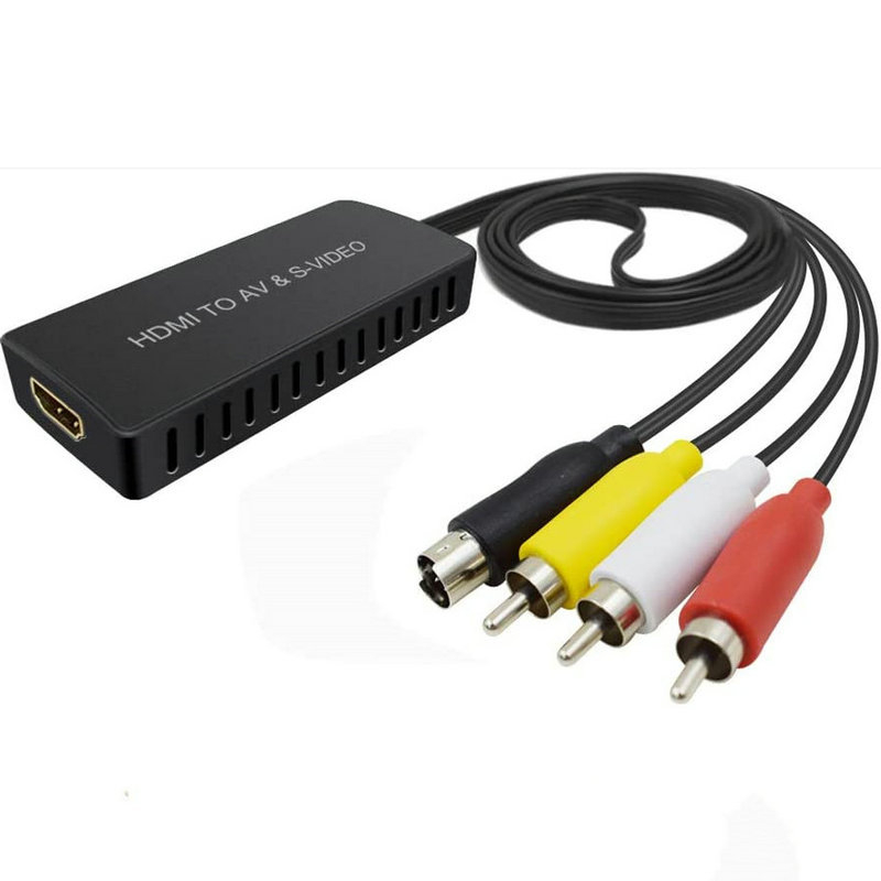 HDMI na AV + S-Video RCA pretvarač, 1080P, podržava upravljanje napajanjem