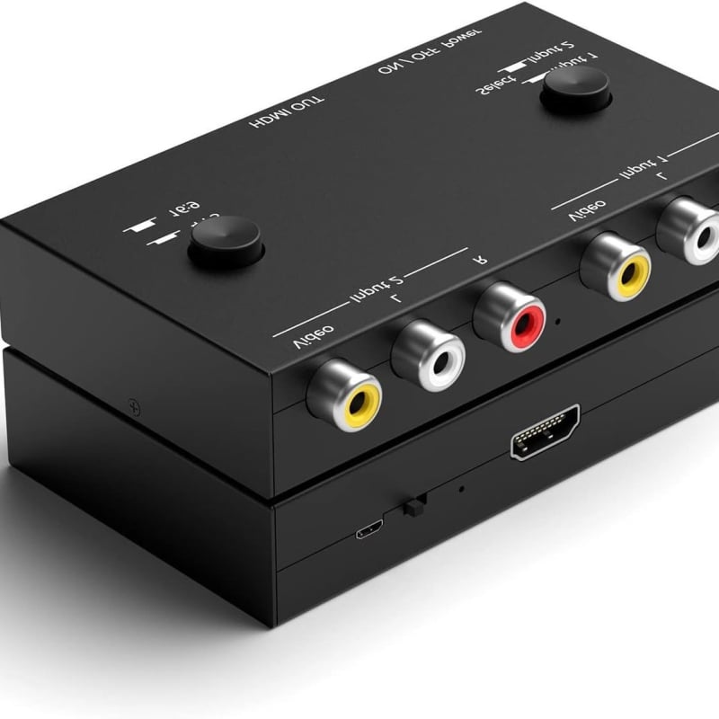 AV u HDMI konverter, 2 AV ulaza, 1080P rezolucija, V23 model, CACONV