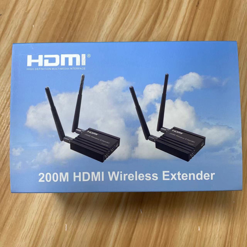 Ασύρματος επεκτατής HDMI για βίντεο σήματα, εμβέλεια 200 m, 1080p, διπλή κεραία, απομακρυσμένη αφύπνιση, διαχείριση ισχύος