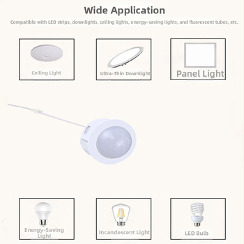 Инфрачервен PIR сензорен превключвател за нисковолтово осветление (5-12V, 30 сек забавяне) – Downlight/Spotlight