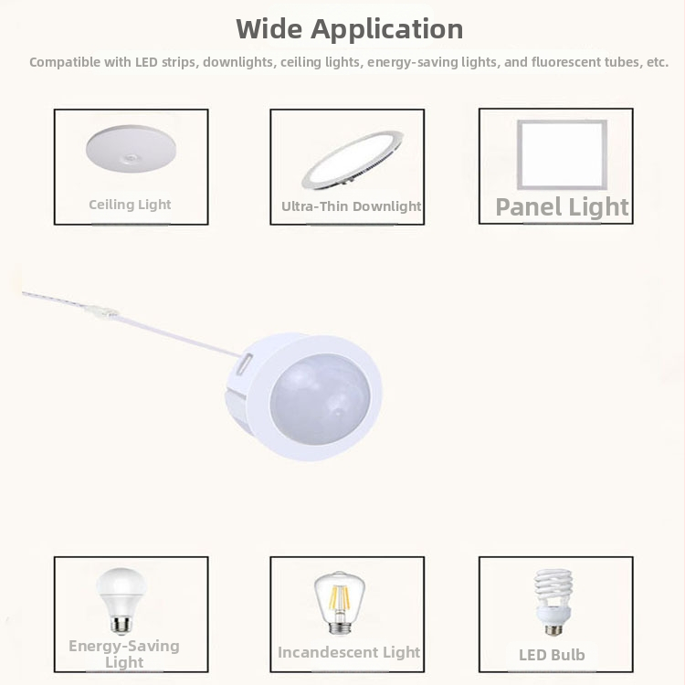Инфрачервен PIR сензорен превключвател за нисковолтово осветление (5-12V, 30 сек забавяне) – Downlight/Spotlight