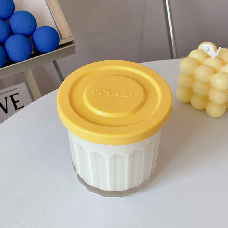 Staklena posuda za pohranu – okrugla, 301–500 ml, hermetički zatvarač za hladnjak, nije pogodno za mikrovalnu