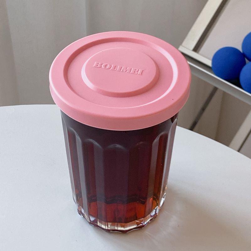 Staklena posuda za pohranu – okrugla, 301–500 ml, hermetički zatvarač za hladnjak, nije pogodno za mikrovalnu
