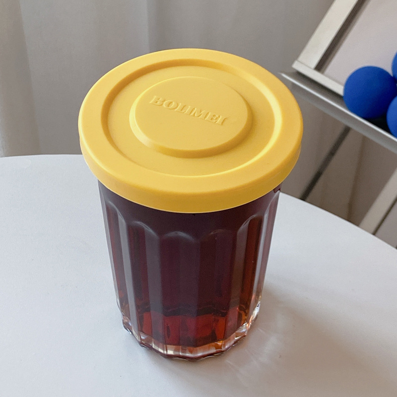 Staklena posuda za pohranu – okrugla, 301–500 ml, hermetički zatvarač za hladnjak, nije pogodno za mikrovalnu
