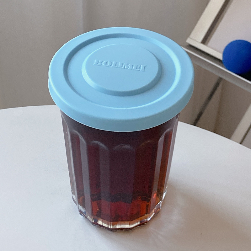 Staklena posuda za pohranu – okrugla, 301–500 ml, hermetički zatvarač za hladnjak, nije pogodno za mikrovalnu