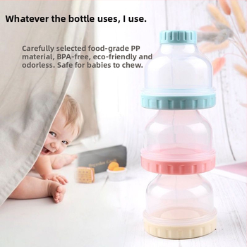 Dvoslojna prenosna kutija za dječji mliječni prah s vodootpornim zatvaračem