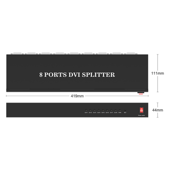 Source Xingwei FE18 DVI splitter, 1 ulaz/8 izlaza, 8-kanalni DVI, 4K@30Hz
