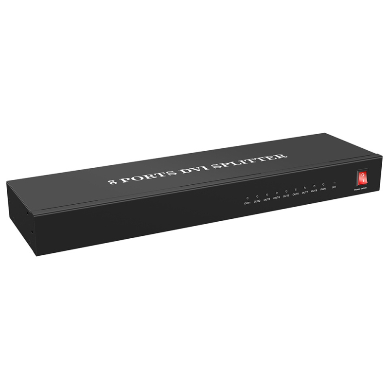 Source Xingwei FE18 DVI splitter, 1 ulaz/8 izlaza, 8-kanalni DVI, 4K@30Hz