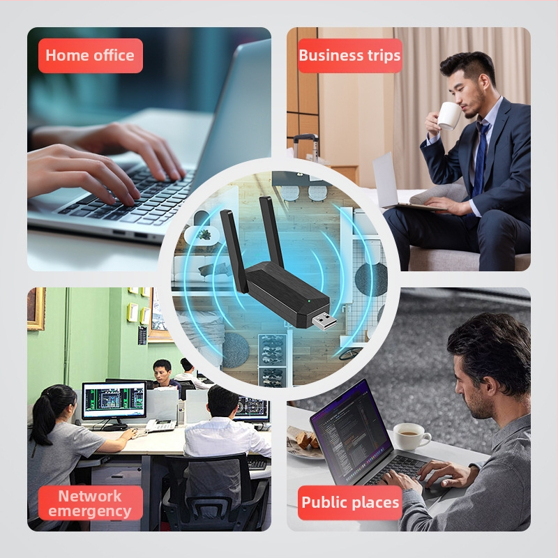 Ayissmoye HA152 USB bezdrôtová sieťová karta, 1800Mbps, dvojpásmová 2.4G/5.8G, IEEE 802.11g