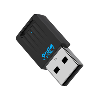 WiFi6 USB-A επιτραπέζιος δέκτης ασύρματου δικτύου με Bluetooth, διπλής ζώνης 2,4 GHz/5,8 GHz, έως 600 Mbps, χωρίς οδηγούς