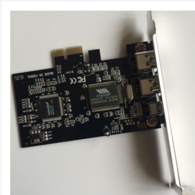 Κάρτα λήψης PCIe 1394A χαμηλού προφίλ για DV/HDV βίντεο