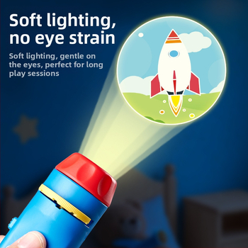 LED projektor-fenjer za djecu – edukativna priča sa zvukom i svjetlom, za dob 4-6 godina, plastična konstrukcija