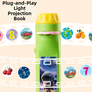 LED projektor-fenjer za djecu – edukativna priča sa zvukom i svjetlom, za dob 4-6 godina, plastična konstrukcija