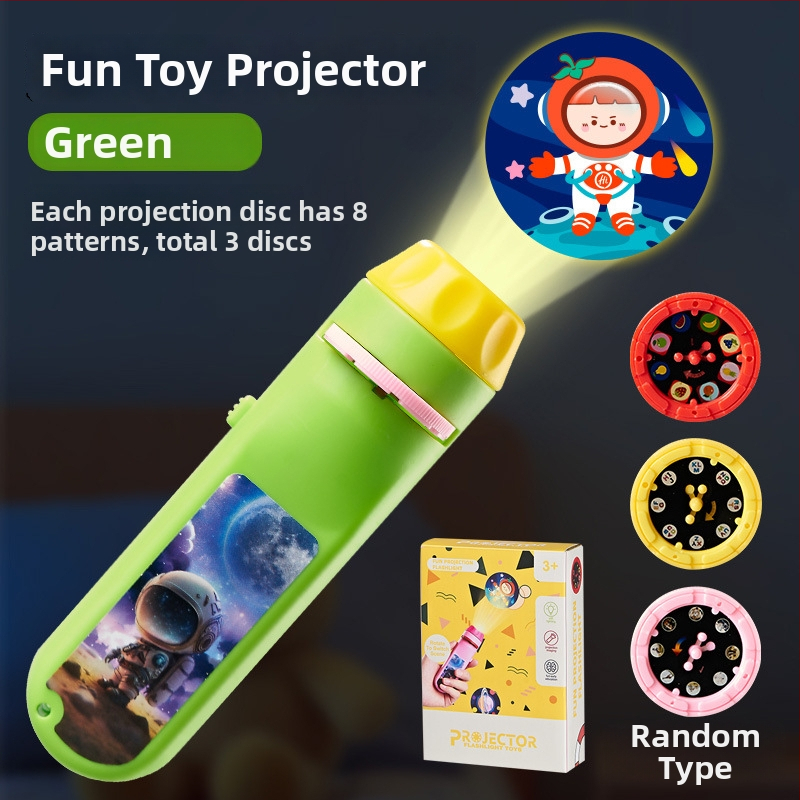 LED projektor-fenjer za djecu – edukativna priča sa zvukom i svjetlom, za dob 4-6 godina, plastična konstrukcija