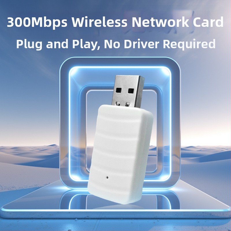 Κάρτα Ασύρματου Δικτύου USB της ZBT, μοντέλο U0001AX-A-N, 300 Mbps, 2.4 GHz, θύρα USB, OEM διαθέσιμο