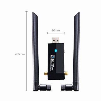 RTL8812AU USB WiFi adapter, 1200 Mbps, dvopojasni 2,4/5 GHz, 802.11ac/n/g