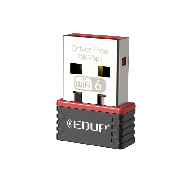 WiFi 6 USB bežični mrežni adapter bez drivera, za desktop i laptop, 300 Mbps, 2,4 GHz, AX protokol