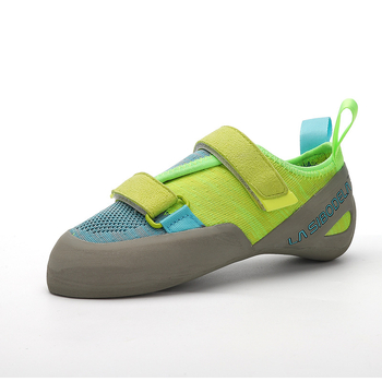 Αναρριχητικά παπούτια με Velcro για εσωτερική προπόνηση, unisex, με εξωτερική σόλα από φυσικό καουτσούκ, χαμηλός ύψος, μυτερός μπροστινός, επάνω μέρος: γόμα + σουέν microfiber