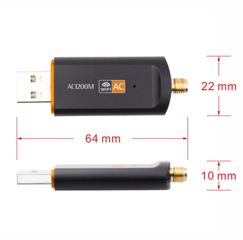 1200M USB 3.0 dvopojasna bežična mrežna kartica s antenom RT8812BU 2.4GHz/5.8GHz