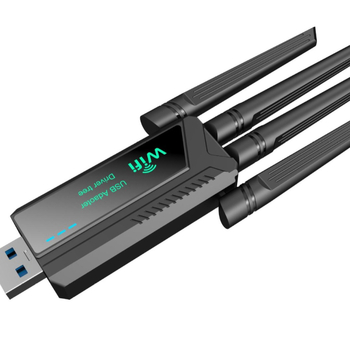 Igrentech LGX-L11BT Plus Wi-Fi 6E USB 3.0 asztali hálózati kártya - AX3000 Mbps, 2.4/5/6 GHz, illesztőprogram nélküli, IEEE 802.11ax/ac/b/g/n