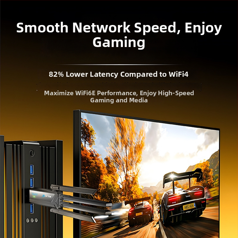 Igrentech LGX-L11BT Plus Wi-Fi 6E USB 3.0 asztali hálózati kártya - AX3000 Mbps, 2.4/5/6 GHz, illesztőprogram nélküli, IEEE 802.11ax/ac/b/g/n