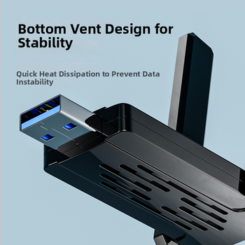 USB bezdrôtová sieťová karta — 1300Mbps, dvojpásmová 2.4GHz/5GHz, bez ovládačov, IEEE 802.11b/g/n, zosilňovač príjmu