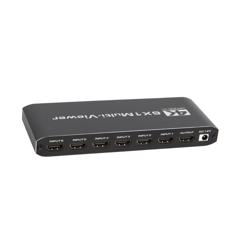 6x1 HDMI besprekidni prekidač, 4K, kabel 5 m, za studio DNF Warcraft Dungeon