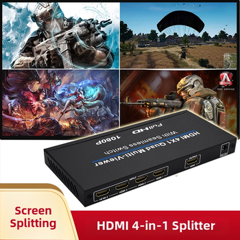 Niu qiang HDMI splitter s 4 porta, 1080P, 1,5 m kabel, Podrška daljinskom buđenju