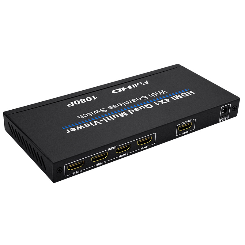 Niu qiang HDMI splitter s 4 porta, 1080P, 1,5 m kabel, Podrška daljinskom buđenju