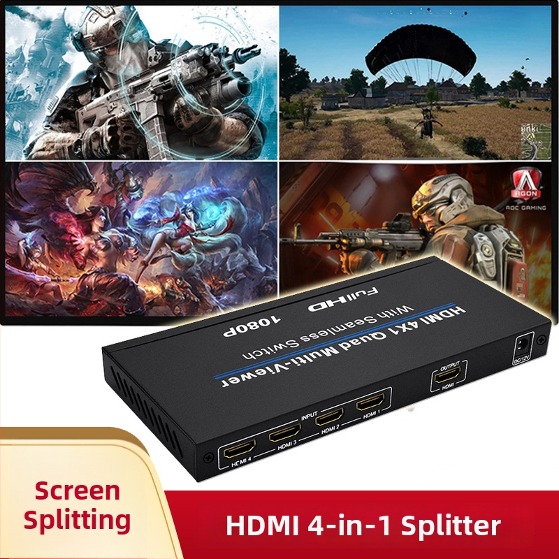 Niu qiang HDMI splitter s 4 porta, 1080P, 1,5 m kabel, Podrška daljinskom buđenju