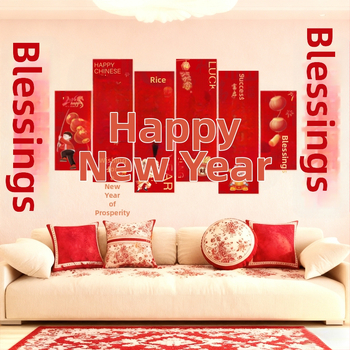 Újévi nappali dekorációs rekvizítók KT táblával – Kintoma