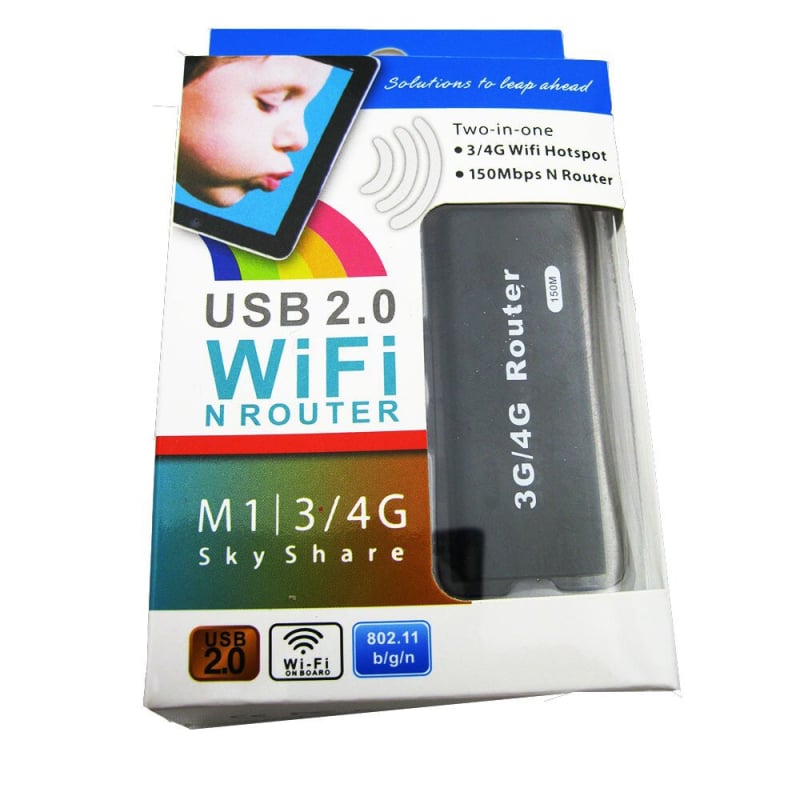 USB WiFi adapter s AP hotspotom, 2,4 GHz, 150 Mbps, IEEE 802.11n, Model M1