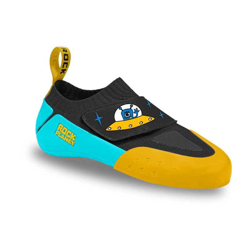 Παιδικά παπούτσια αναρρίχησης με Velcro, διαπνέοντα, αντιολισθητική σόλα καουτσούκ για αναρρίχηση σε βράχο.