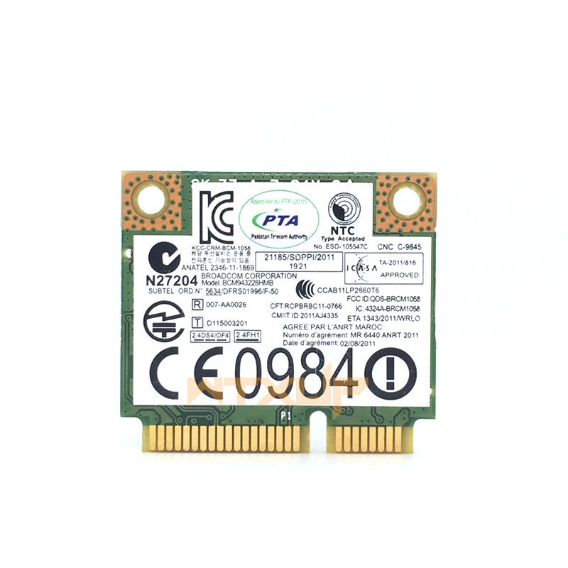 Bežična mrežna kartica BCM943228 za Lenovo E430, E431, E530, E49K49 i V480 – 300Mbps, mini PCIe, 802.11a/b/g/n, 2.4/5 GHz + Bluetooth 4.0