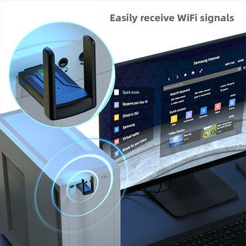 Dual-band USB Wi‑Fi adapter 1300M-2, 1300 Mbps, 802.11b/g/n, USB, 2,4/5 GHz