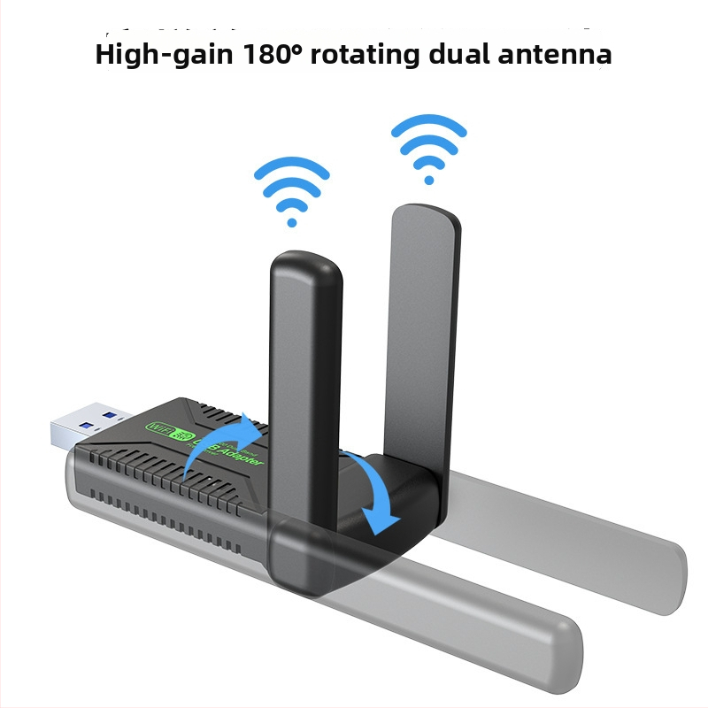 Dual-band USB Wi‑Fi adapter 1300M-2, 1300 Mbps, 802.11b/g/n, USB, 2,4/5 GHz