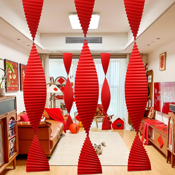 Esküvői színpadi dekoráció – origami hullámmintás papírból készült mennyezeti háttér; Langxin; Anyag: papír; Stílus: 3882421; Terem elrendezési kiegészítő