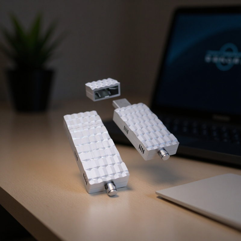 Kućište WiFi 6 bežične mrežne kartice s USB sučeljem i sučeljem za SAM antenu, ABS materijal