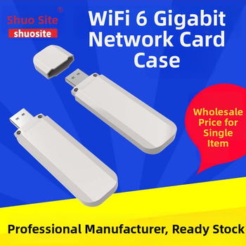 WiFi 6 Gigabit hálózati kártya tokozás - USB interfész, ABS anyag