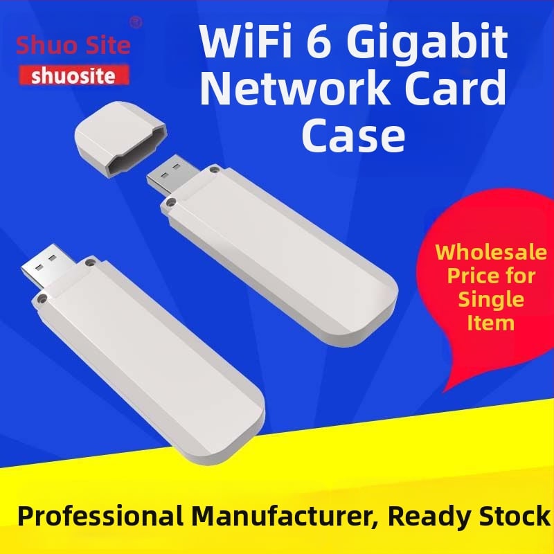 WiFi 6 Gigabit hálózati kártya tokozás - USB interfész, ABS anyag