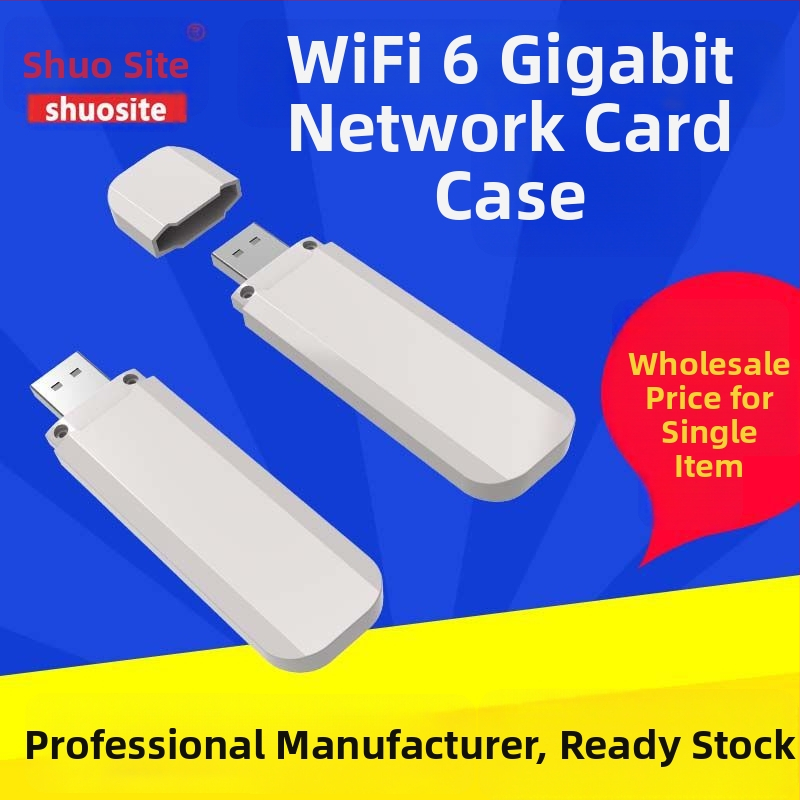 WiFi 6 Gigabit hálózati kártya tokozás - USB interfész, ABS anyag