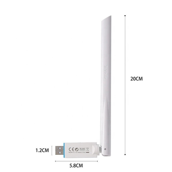 Tenda U2 adaptor USB WiFi (fără driver), 300 Mbps, interfață USB, WiFi 6, pentru PC desktop