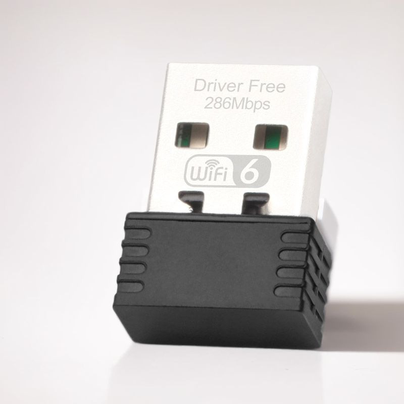 WiFi6 USB bežična mrežna kartica, bez upravljača, 300 Mbps, USB sučelje, kompatibilno s desktopom i laptopom